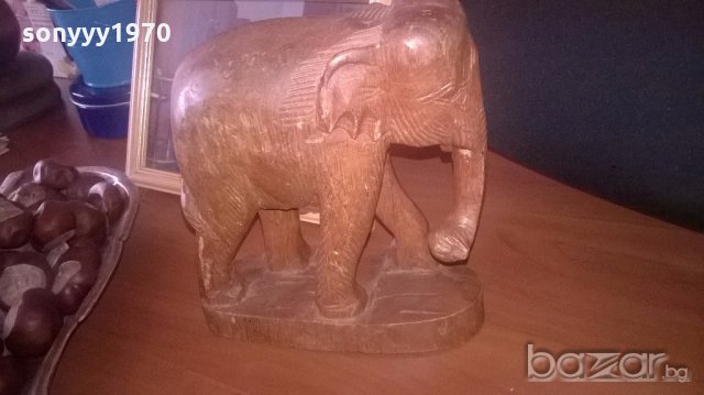 дървен слон-за колекция, снимка 3 - Антикварни и старинни предмети - 19743302