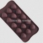 15 миди мида желиран бонбон силиконов молд калъп форма украса декорация торта глина шоколад и др, снимка 1 - Форми - 17503033