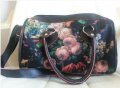 Дамска чанта с порфейл с цвятя красива стилна модерна, снимка 4