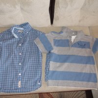 Риза НМ и блузка с къс ръкав 8-9г за двете, снимка 1 - Детски ризи - 26176320