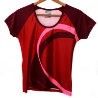 NIKE дамска червена тениска, снимка 1 - Тениски - 20616704