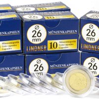 капсули за монети Lindner - различен диаметър / от 15 до 50 мм, снимка 2 - Нумизматика и бонистика - 24124333