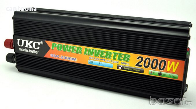 Висококачeствен инвертор за камион UKC 24V-220V, 2000W, снимка 1