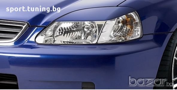  Вежди за фарове за Хонда ЦРВ / Honda Cr-v (1998-2001) - черни, снимка 1