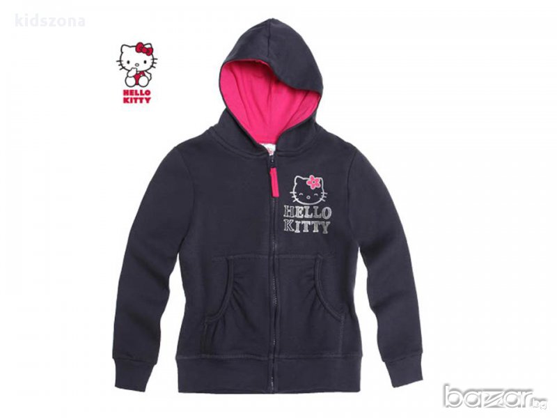 Нова цена! Детски ватиран суитчър Hello Kitty за 4, 6 и 8 г., снимка 1