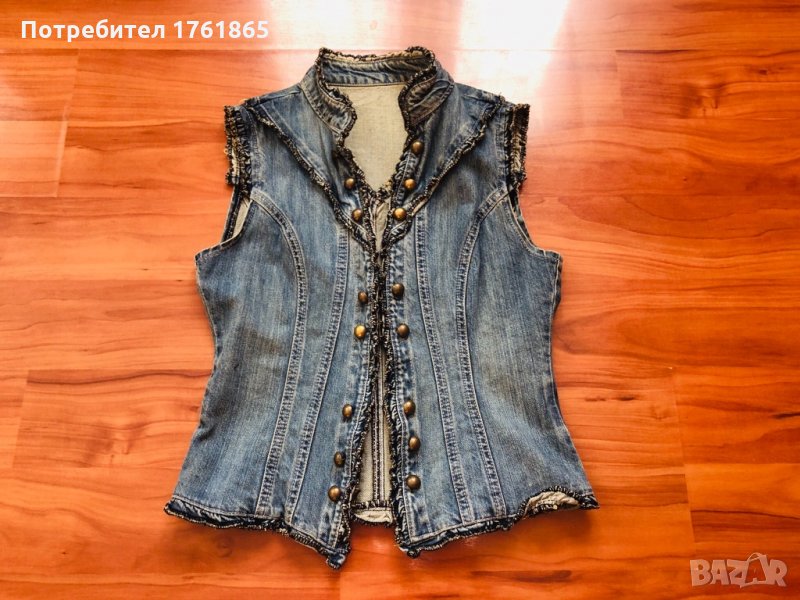 Дамски дънков елек, снимка 1