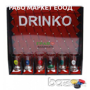 Лабиринт "за напиване", включващ 6 пула и 6 броя чашки, снимка 1