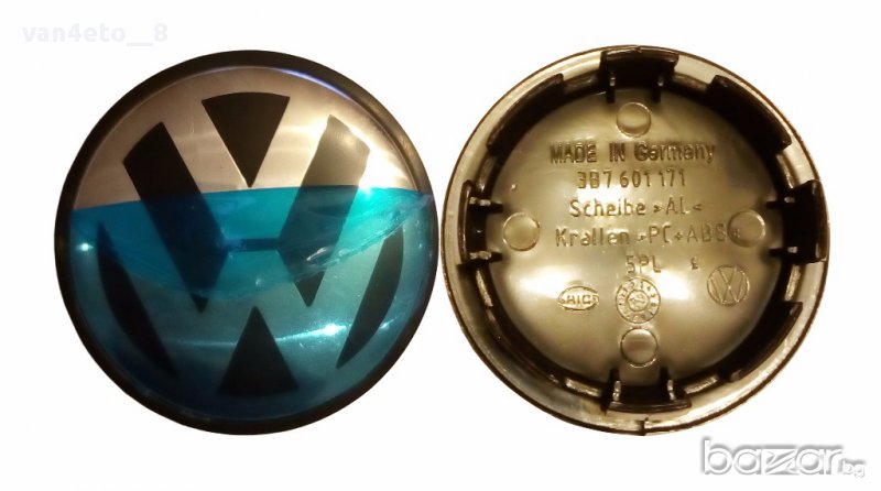 4 бр.капачки за джанти на VW с диаметър 65 mm, снимка 1