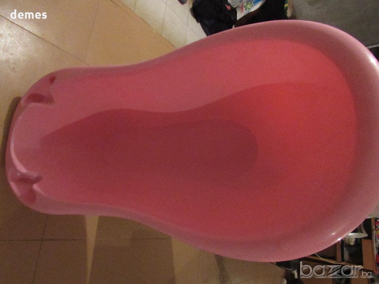 Розова пластмасова ваничка, много запазена, снимка 1