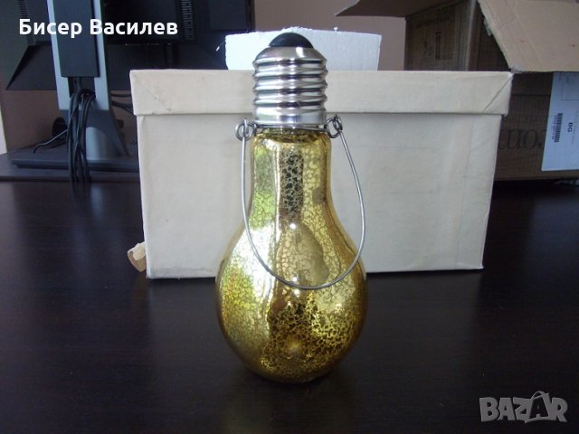 Декоративна ЛЕД лампа, имитация на обикновена крушка, снимка 3 - Настолни лампи - 25523100