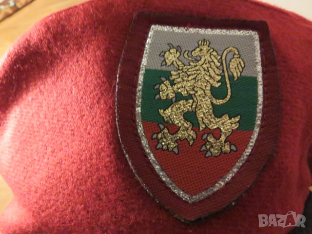 Червена барета, БНА, Българска армия - размер 62 см. Старо военно производство армейска, снимка 2 - Антикварни и старинни предмети - 23691263