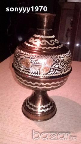 Красива ваза-25х13см-внос швеицария, снимка 1 - Антикварни и старинни предмети - 17409093