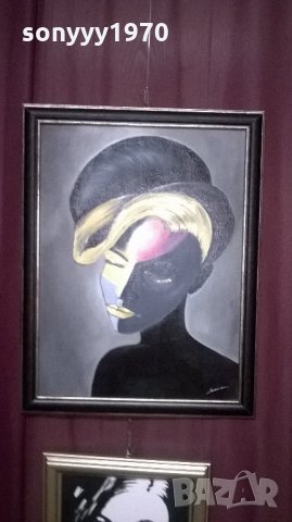 картина с рамка-каширано платно-маслени бои-4-45х35см, снимка 7 - Колекции - 21977577