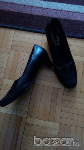Черни обувки от естествена кожа, снимка 3 - Дамски ежедневни обувки - 19643553