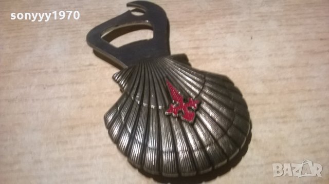 АНТИК-масивна отварачка с мида и кръст-11х6см-внос франция, снимка 5 - Колекции - 23076769