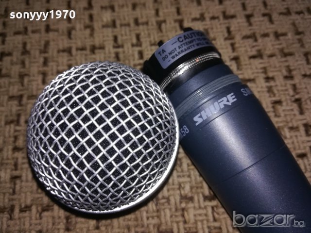 shure sm58-microphone-профи микрофон-жичен, снимка 10 - Микрофони - 20511076