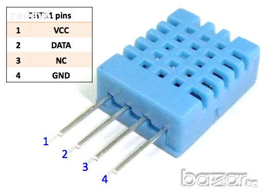 Ардуино: Сензор за температура и влажност Dht11, Arduino, снимка 1 - Друга електроника - 10794095