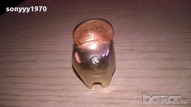 Мини ретро колекция-прасе-мед/месинг-3.5х3.5х2см-внос швеицария, снимка 13 - Антикварни и старинни предмети - 17348954