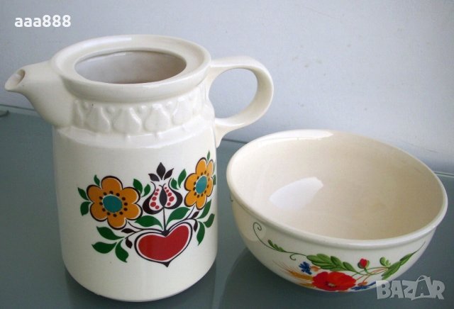 Керамика Heike ГДР кана и купа, снимка 2 - Сервизи - 23651828
