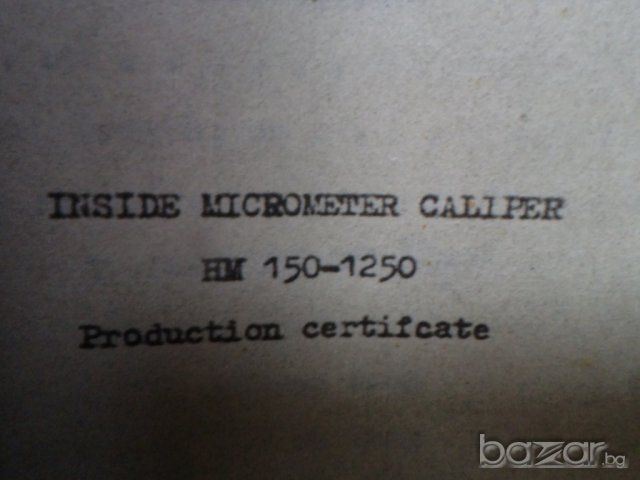 Вътромер микрометричен НМИ - 4000, снимка 16 - Други машини и части - 6427318