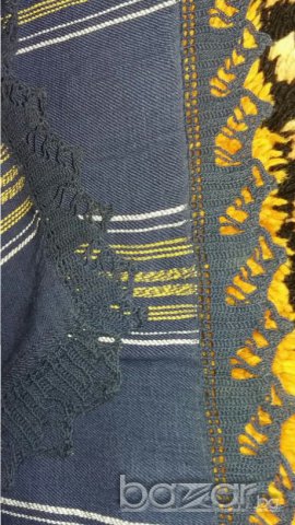 Покривка битова памучна ръчно тъкана, снимка 2 - Антикварни и старинни предмети - 15934898