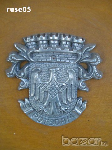 Чиния дървена резбована с метална апликация "POTSDAM", снимка 3 - Други ценни предмети - 13791312