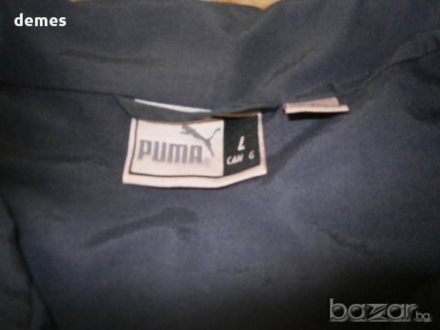 Тъмно синьо ветрозащитно яке Puma, размер L , снимка 3 - Якета - 8771058