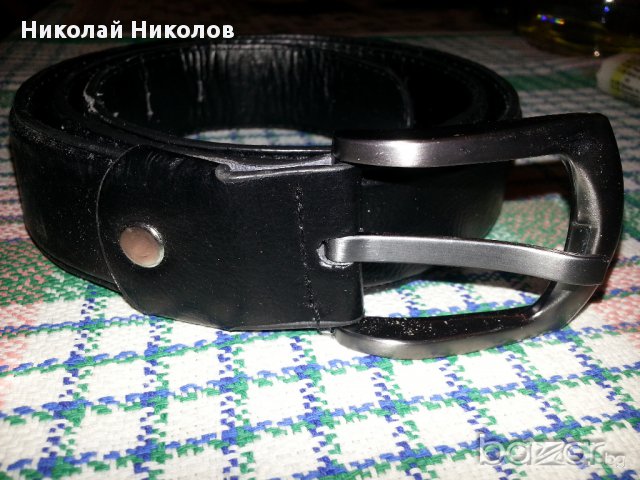 Колан черен мъжки 102 - 108 см