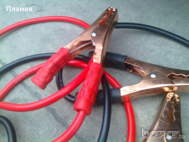 Кабели силови с щипки за прехвърляне подаване на ток към акумулатор 2,5 м. 800А, снимка 6 - Аксесоари и консумативи - 16291296
