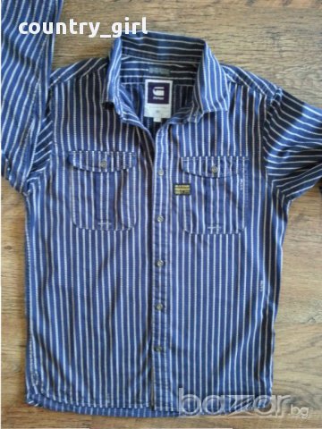 G-star - страхотна мъжка риза 100% оригинал отлично състояние , снимка 4 - Ризи - 15094294