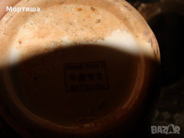 Satsuma антикварна голяма порцеланова ваза , снимка 5 - Вази - 21030363