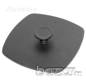 Чугунен прес за грил тиган, снимка 6 - Съдове за готвене - 11530302