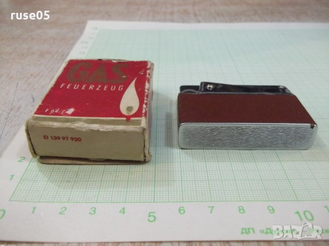 Запалка газова с камъче "Gasfeuerzeug-but luxus-F64/2"-DDR, снимка 3 - Други ценни предмети - 25243701