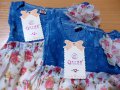 Детска рокличка от шифон с деним Floral 20лв., снимка 2