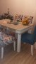 продавам трапезна маса, масив Каза арт, снимка 2