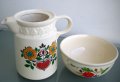 Керамика Heike ГДР кана и купа, снимка 2