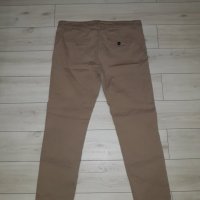 Мъжки бежов панталон Zara с ципове на джобовете, снимка 2 - Панталони - 23794388