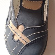 Детски обувки за момче от естествена кожа, ортопедични с лепенка в синьо, снимка 6 - Детски маратонки - 10106546