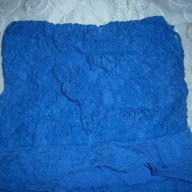 Синя рокля / туника / с воали - ластична ,универсален размер-xs ,s,m, снимка 5 - Рокли - 11083222