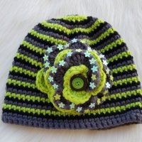 Плетена шапка 4-8 години - нова, снимка 1 - Шапки, шалове и ръкавици - 23798585
