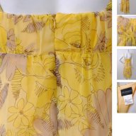САМО ДНЕС НА ТАЗИ ЦЕНА Лятна рокля в жълто размер М, снимка 3 - Рокли - 7793671