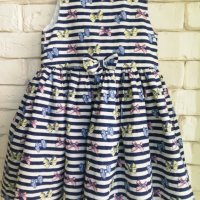 Кокетна рокличка на панделки за момиче 18-24м., 24-36м. 1-2-3г., снимка 1 - Бебешки рокли - 26009920