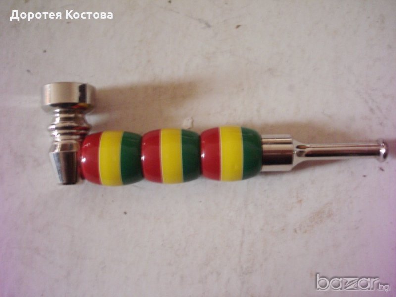 Стара метална лула, снимка 1