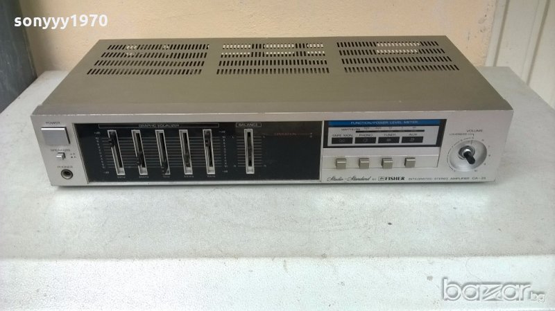 fisher ca-35 amplifier-made in japan-внос швеицария, снимка 1