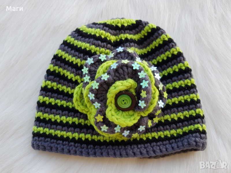 Плетена шапка 4-8 години - нова, снимка 1