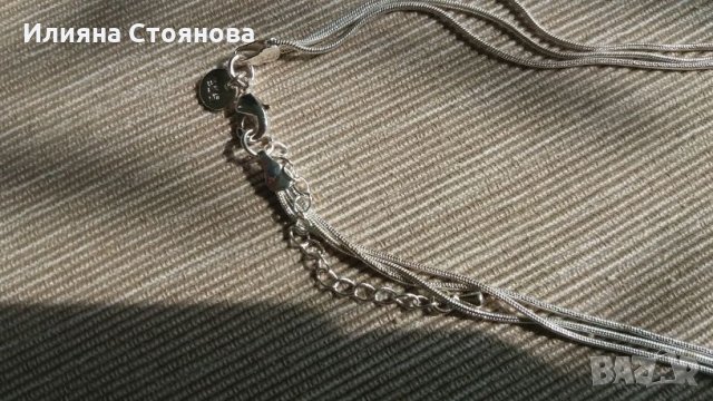 Сребърен гердан синджирче 925, снимка 3 - Колиета, медальони, синджири - 24761316