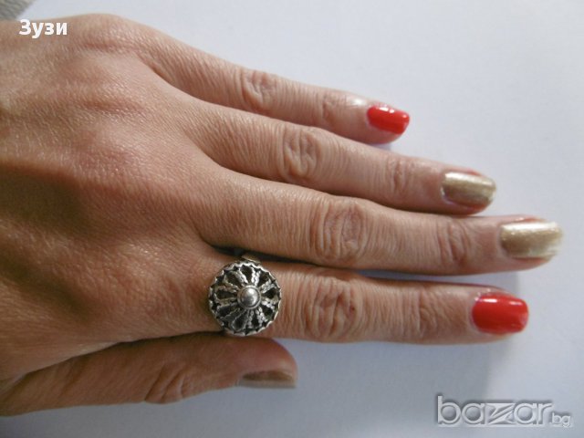Старинен сребърен пръстен  , снимка 5 - Пръстени - 15868106
