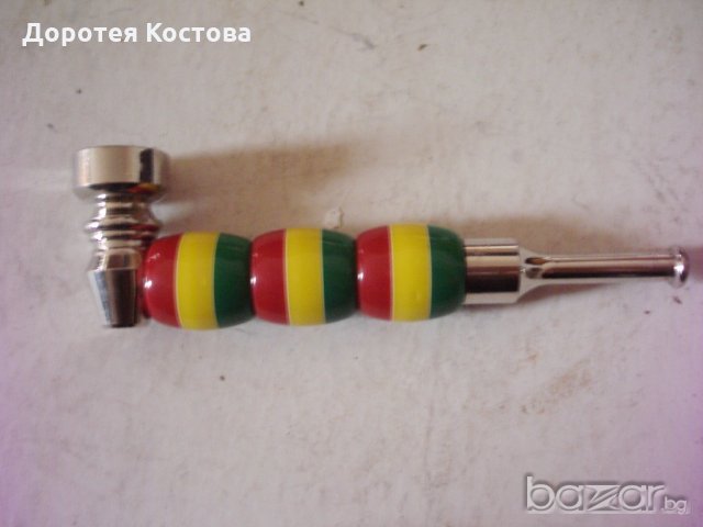 Стара метална лула, снимка 1