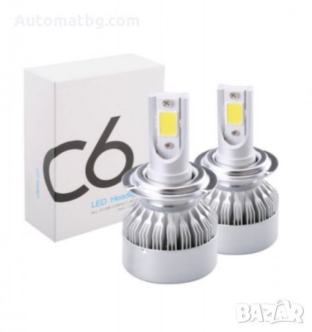 Диодни LED Крушки за фар Н1,Н7,Н7 -36W 6000K 3800 Lumena
