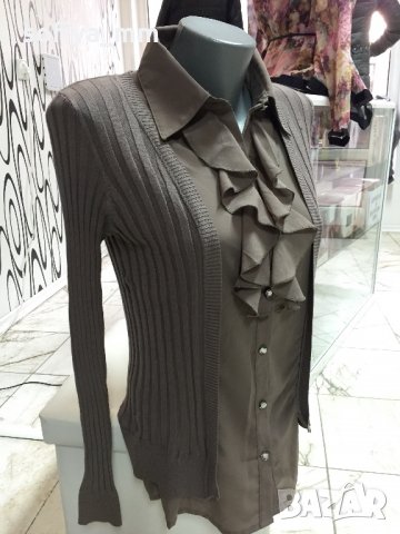 Дамска блуза два цвята, снимка 4 - Блузи с дълъг ръкав и пуловери - 19898762